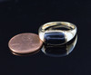 10K Yellow Gold Black Onyx and Mother of Pearl Ring,  Ring Size 7.25