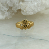 10K Yellow Gold Claddagh Ring, size 6.25