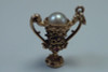 14K Yellow Gold "Trophy/Loving Cup" Pendant/Charm with Pearl & Rubies