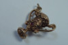 14K Yellow Gold "Trophy/Loving Cup" Pendant/Charm with Pearl & Rubies