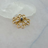 10K Yellow Gold Blue Sapphire Pin Circa 1970