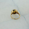 10K Yellow Gold Citrine and Cubic Zirconia Ring Size 5.75 Circa 1950