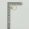 10K Yellow Gold Blue Topaz Diamond Accent Ring Size 5.75 Circa 1970