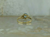 10K Yellow Gold Blue Topaz Trillion Ring Size 7 Circa 1990