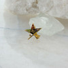 10K Yellow Gold Eastern Star Enameled Pin