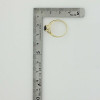 10K Yellow Gold Faceted Black Onyx Diamond Ring Size 6.75 Circa 1970
