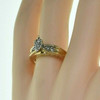 10K Yellow Gold Diamond Illusion Ring Size 8 Circa 1990