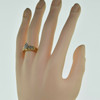 10K Yellow Gold Diamond Illusion Ring Size 8 Circa 1990