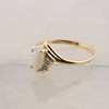 10K Yellow Gold Opal Bypass Ring Size 10
