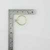 10K Yellow Gold Princess Cut Engagement Solitaire Ring Size 7 Circa 1980