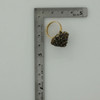 10K Yellow Gold Sapphire Ring Swirl Design Size 4.5