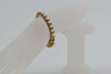 Vintage 14K Yellow Gold Round Mesh Pearl Set Bracelet Circa 1960