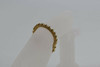 Vintage 14K Yellow Gold Round Mesh Pearl Set Bracelet Circa 1960