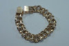 14K Yellow Gold Double Cable Link Charm Bracelet 7 inches long