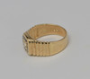 14K Yellow Gold Men's Art Deco Style Diamond Ring Circa 1970, Size 9