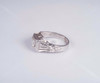 18K White Gold Men's Antique Mount 5/8 ct. tw. Diamond Ring , size 11