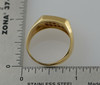 14K Yellow Gold Men's Diamond and Ruby Ring Circa 1970's, Size 8.75