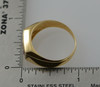 14K Yellow Gold Men's Diamond and Ruby Ring Circa 1970's, Size 8.75