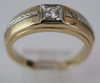 14k Two Toned Gold Men's .35 ct. G VS1 Diamond Ring, Size 14