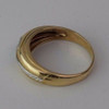 14k Two Toned Gold Men's .35 ct. G VS1 Diamond Ring, Size 14