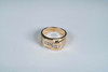 10K Yellow Gold Men's Diamond Ring 1/4 ct. tw. with 6 Stones, Size 9.5