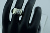 14K White Gold Men's Diamond Ring with app. 3/4 ct. Old Mine Cut Diamond, Size 4