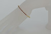 14K Yellow Gold Super Diamond & Ruby Hinged Bangle Bracelet, Circa 1970