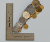 Vintage American Gold and Silver Coin Bracelet with Love Tokens Circa 1885