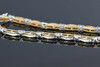 14K Yellow & White Gold Diamond Bracelet, 0.50 ct tw, 7" Long