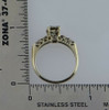 14K White Gold Diamond Engagement Ring Circa 1950, Size 6.75