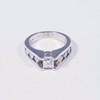Platinum Princess Cut Diamond Engagement Ring w/ 1.75ct. tw., size 6.75