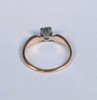 14K Yellow Gold 1960's Gem Quality Diamond Engagement Ring 1/5 ct. , size 7.5