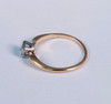 14K Yellow Gold 1960's Gem Quality Diamond Engagement Ring 1/5 ct. , size 7.5