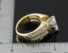 14K Yellow Gold Fancy Engagement Ring with Pear Shaped Center Stone, Size 5