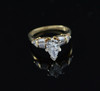 14K Yellow Gold Pear Shaped Engagement Ring, Circa 1980, Size 5