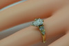 14K Yellow Gold Pear Shaped Engagement Ring, Circa 1980, Size 5