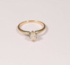 14K Yellow Gold Marquis Diamond Engagement Ring, 1/2ct, size 6