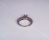 Platinum Engagement Ring with a .94ct. Center Diamond, size 6.25