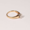 14K Yellow Gold Lady's Princess Cut Diamond Engagement Ring 1/2ct., size 4.5