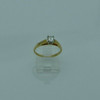 14K Yellow Gold Princess Cut Diamond Engagement Ring .47 ct., Size 8