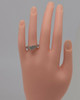 14K White Gold Engagement Ring w/4 Princess Cut Center 1.75 ct. tw., Size 7
