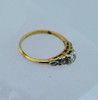 14K Yellow Gold Diamond Engagement Ring Circa 1930, size 6.75