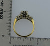 14K Yellow & White Gold Diamond Engagement Ring Circa 1940, size 7.75