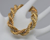 14K Yellow and White Gold Florentine Rope Bracelet