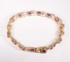 14K Yellow Gold Amethyst Bracelet app. 40 ct. tw., 7.25 Inch Long