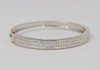 14k White Gold Diamond Bracelet, High Quality