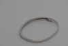 14K White Gold Diamond bangle bracelet, 1.5 ct tw, hinge closure