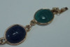 14K Yellow Gold Assorted Colored Stone, 7 inch Bracelet