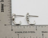 18K white Gold Diamond Post Earrings, 1/2 ct.tw.
