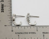 18K white Gold Diamond Post Earrings, 1/2 ct.tw.